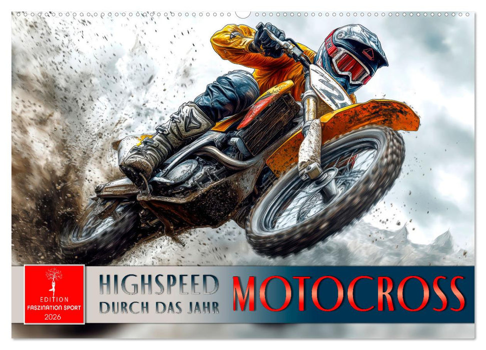 Motocross - Highspeed durch das Jahr (CALVENDO Wandkalender 2026)