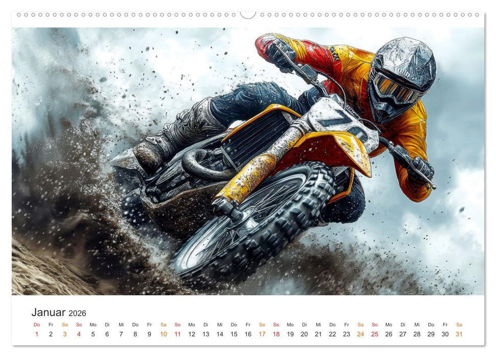 Motocross - Highspeed durch das Jahr (CALVENDO Wandkalender 2026)