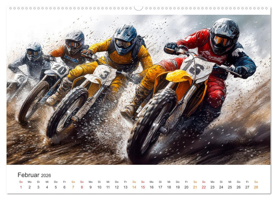 Motocross - Highspeed durch das Jahr (CALVENDO Wandkalender 2026)