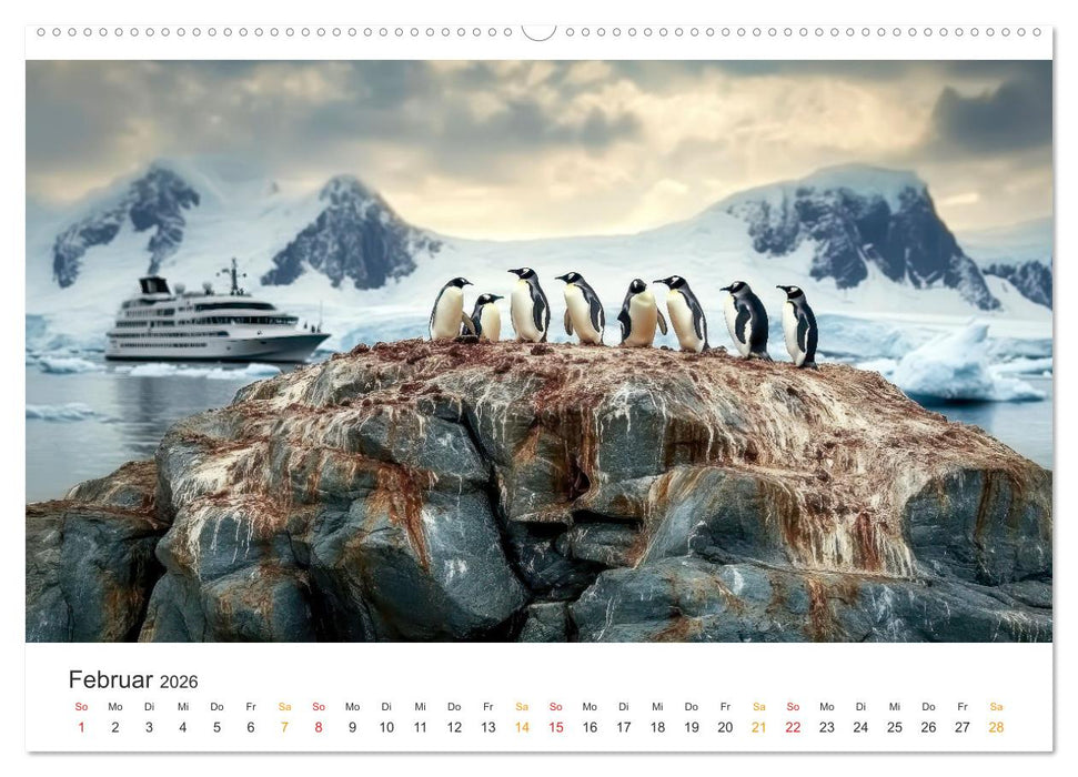 Antarktis - eisige Schönheit (CALVENDO Wandkalender 2026)