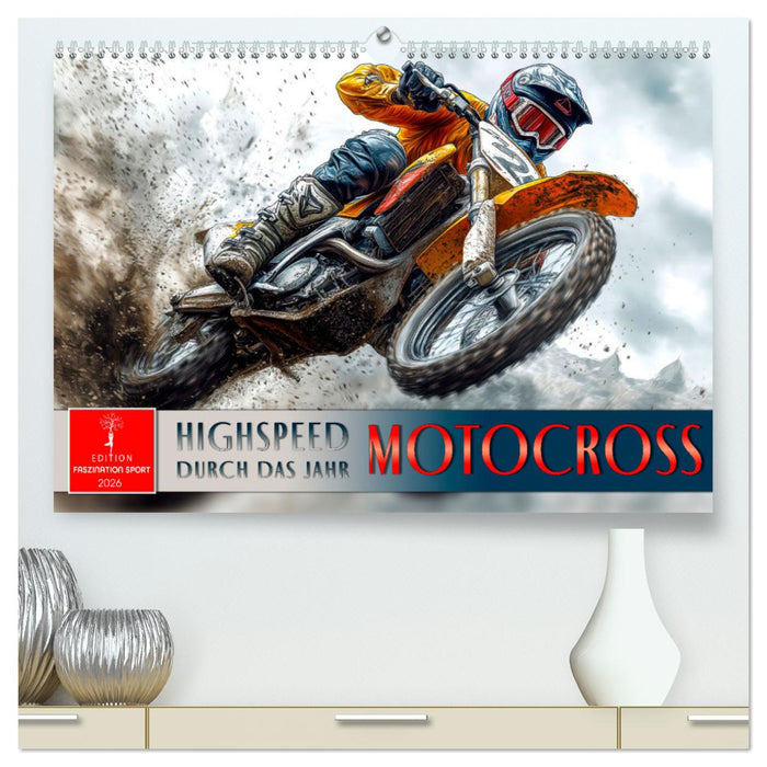 Motocross - Highspeed durch das Jahr (CALVENDO Premium Wandkalender 2026)