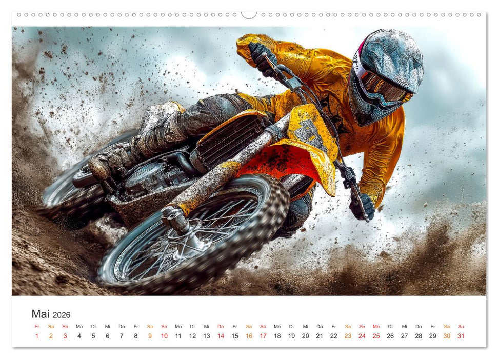 Motocross - Highspeed durch das Jahr (CALVENDO Premium Wandkalender 2026)