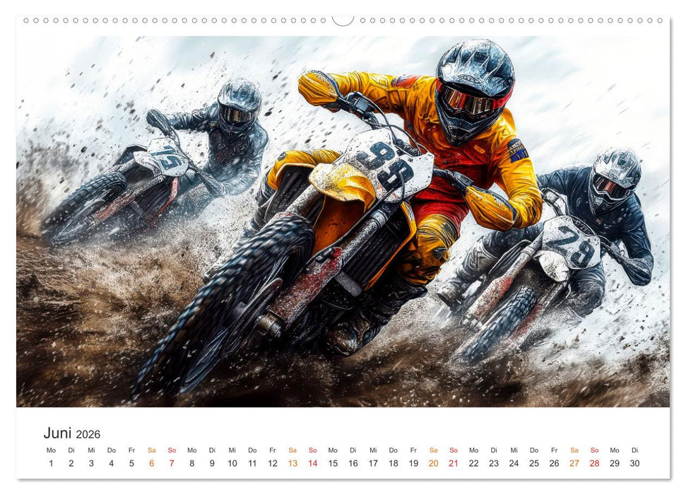 Motocross - Highspeed durch das Jahr (CALVENDO Premium Wandkalender 2026)