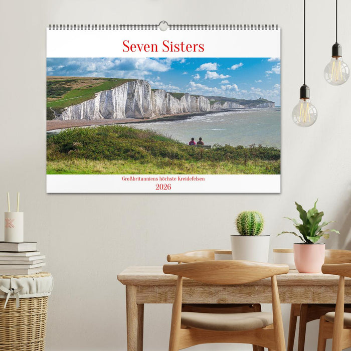 Seven Sisters - Großbritanniens höchste Kreidefelsen (CALVENDO Wandkalender 2026)