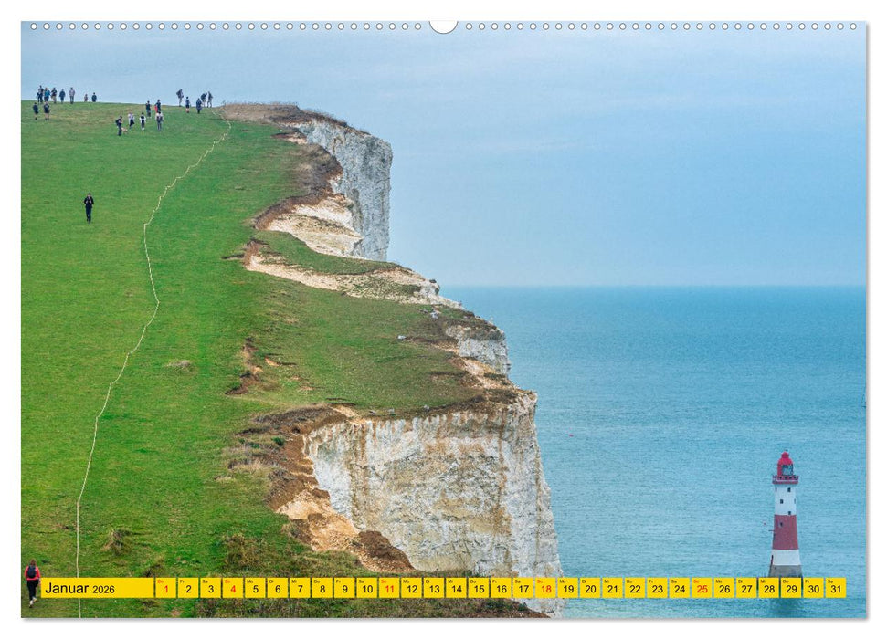 Seven Sisters - Großbritanniens höchste Kreidefelsen (CALVENDO Wandkalender 2026)