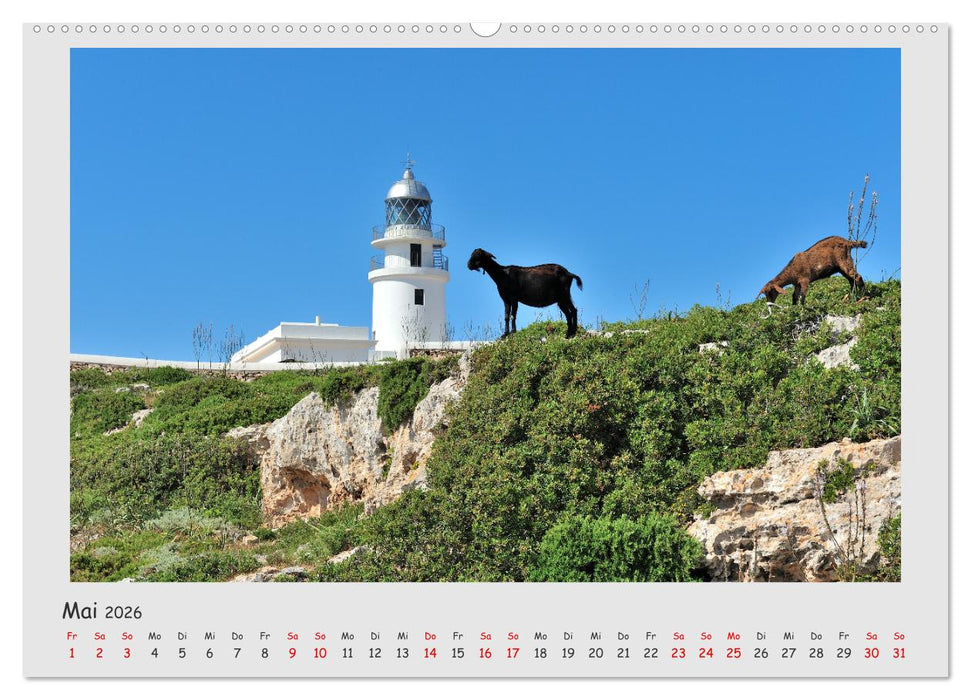 Menorca, die schöne Schwester (CALVENDO Premium Wandkalender 2026)
