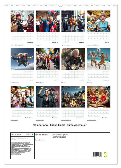 Alt, aber oho - Graue Haare, bunte Abenteuer (CALVENDO Wandkalender 2026)
