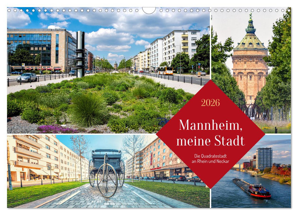 Mannheim, meine Stadt (CALVENDO Wandkalender 2026)