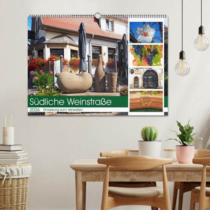 Südliche Weinstraße Eine Einladung zum Verweilen (CALVENDO Wandkalender 2026)