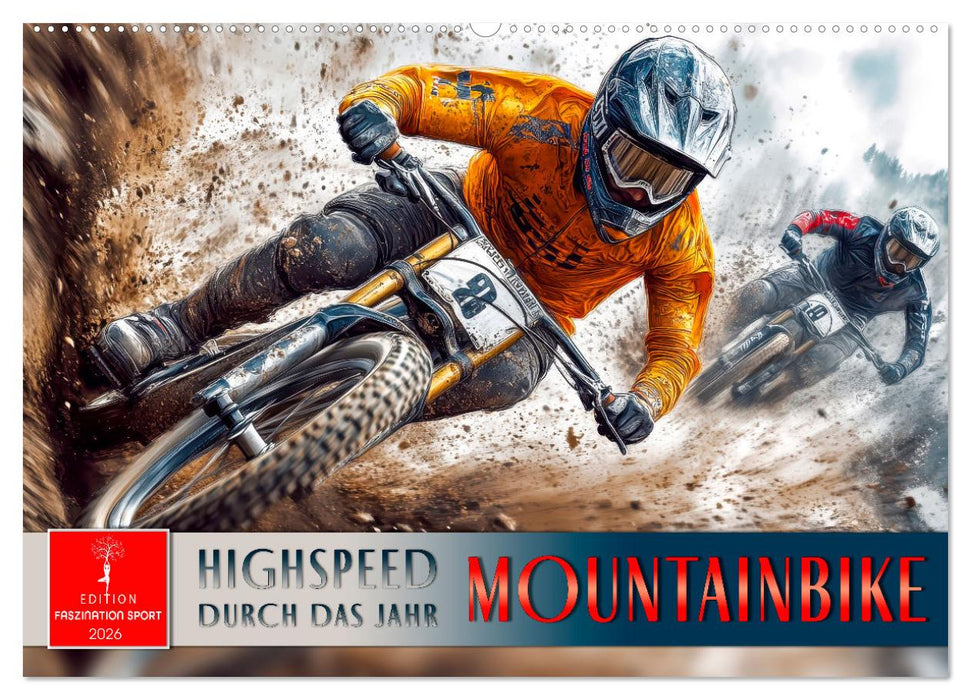 Mountainbike - Highspeed durch das Jahr (CALVENDO Wandkalender 2026)