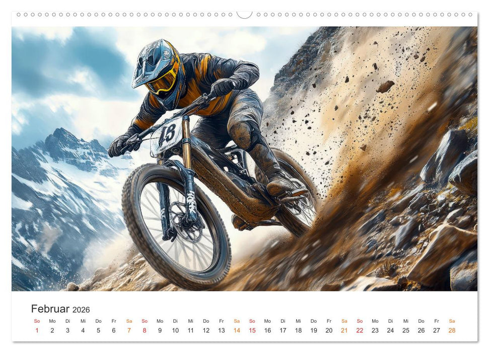 Mountainbike - Highspeed durch das Jahr (CALVENDO Wandkalender 2026)