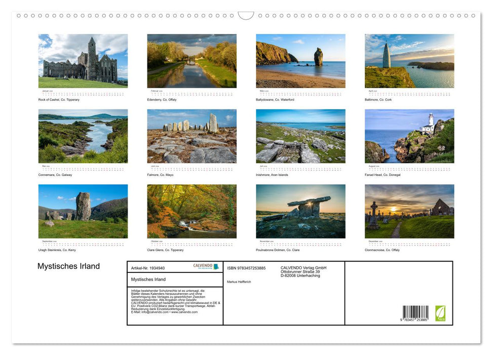 Mystisches Irland (CALVENDO Wandkalender 2026)