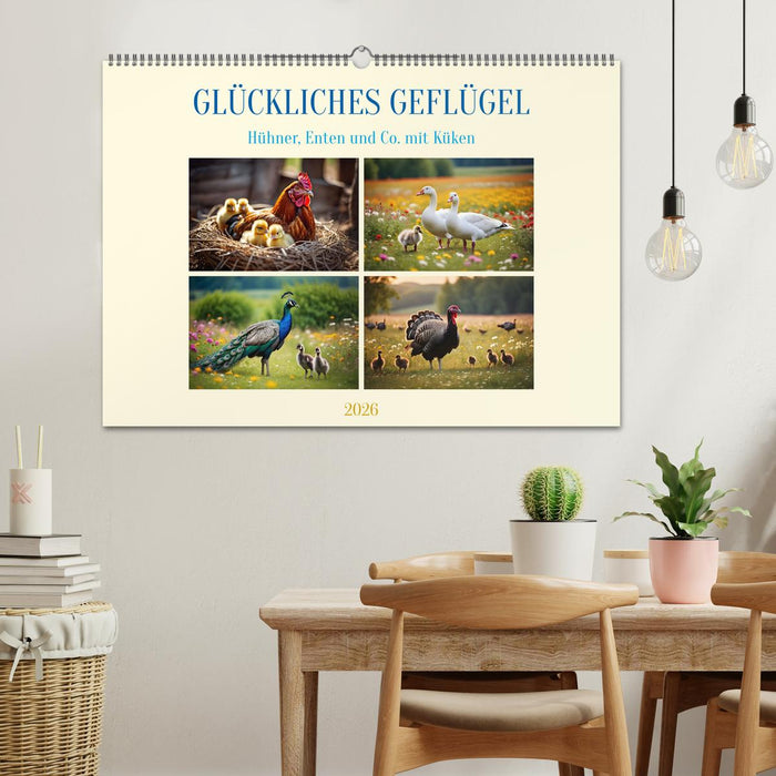 Glückliches Geflügel (CALVENDO Wandkalender 2026)