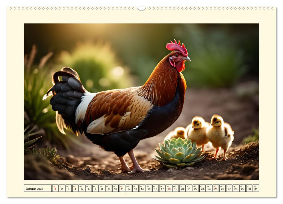 Glückliches Geflügel (CALVENDO Wandkalender 2026)