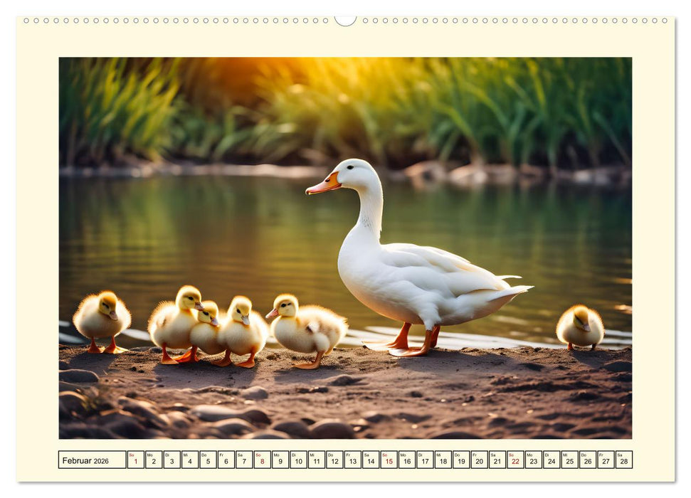 Glückliches Geflügel (CALVENDO Wandkalender 2026)