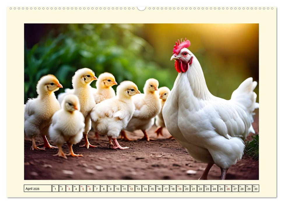 Glückliches Geflügel (CALVENDO Wandkalender 2026)