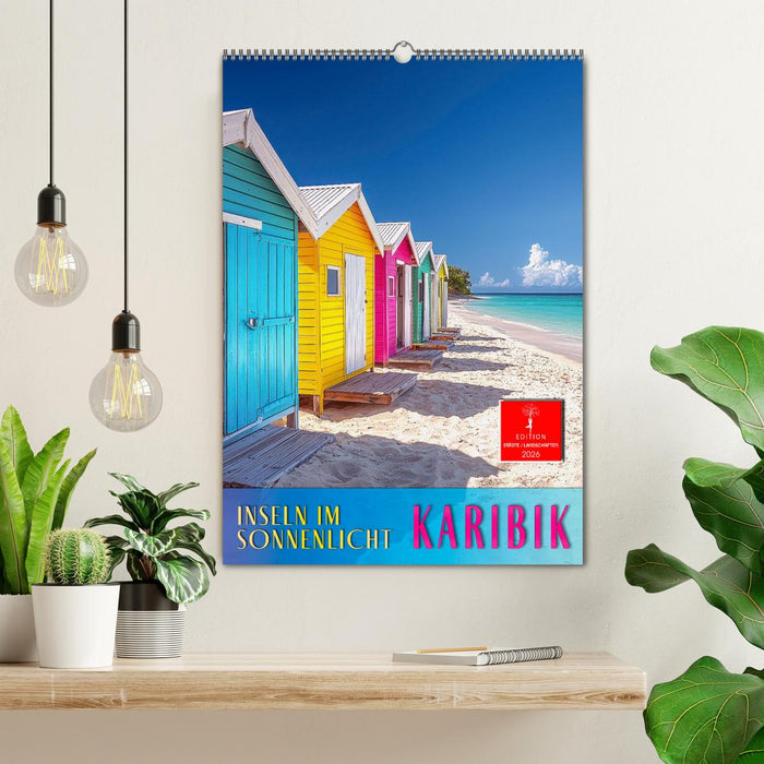 Karibik - Inseln im Sonnenlicht (CALVENDO Wandkalender 2026)