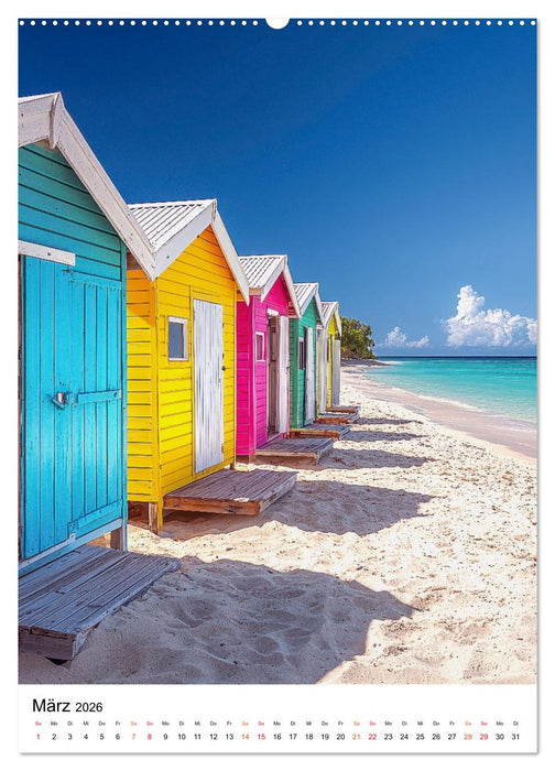 Karibik - Inseln im Sonnenlicht (CALVENDO Wandkalender 2026)