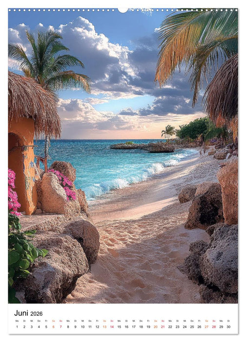 Karibik - Inseln im Sonnenlicht (CALVENDO Wandkalender 2026)