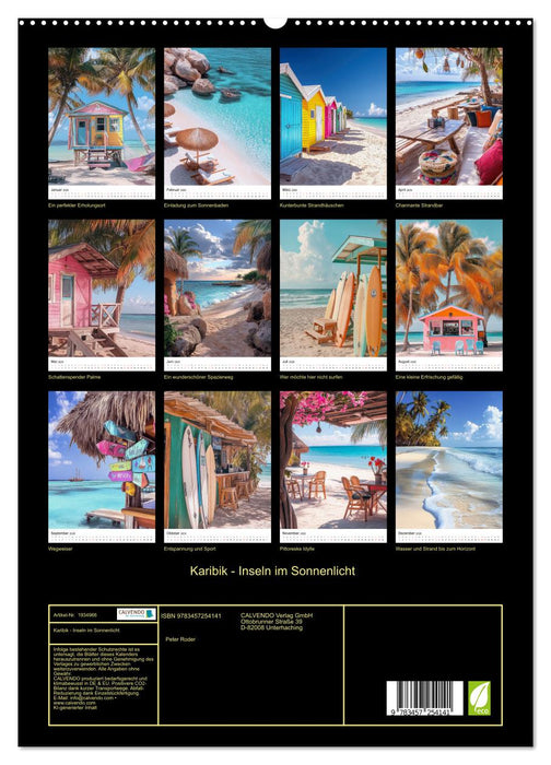 Karibik - Inseln im Sonnenlicht (CALVENDO Premium Wandkalender 2026)