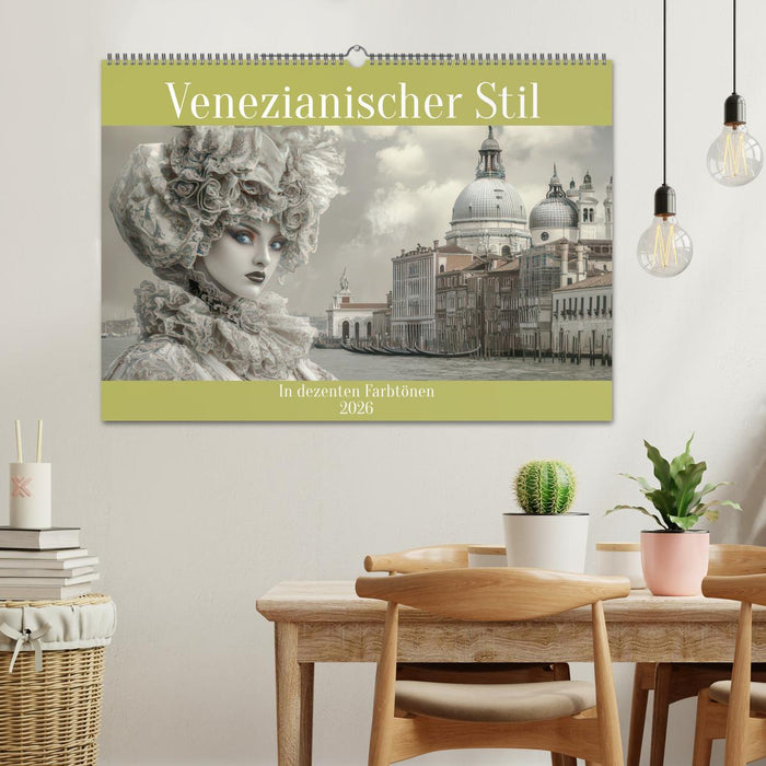 Venezianischer Stil - In dezenten Farbtönen (CALVENDO Wandkalender 2026)