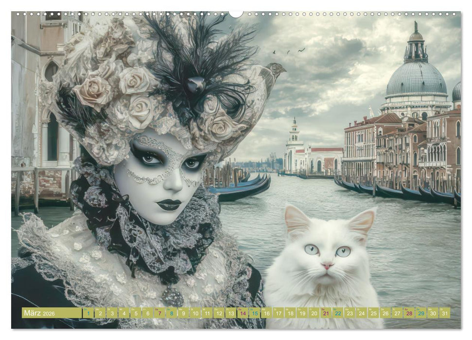 Venezianischer Stil - In dezenten Farbtönen (CALVENDO Wandkalender 2026)