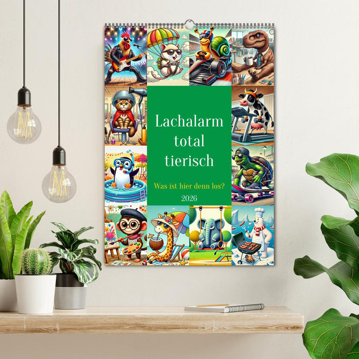 Lachalarm total tierisch - Was ist hier denn los? (CALVENDO Wandkalender 2026)