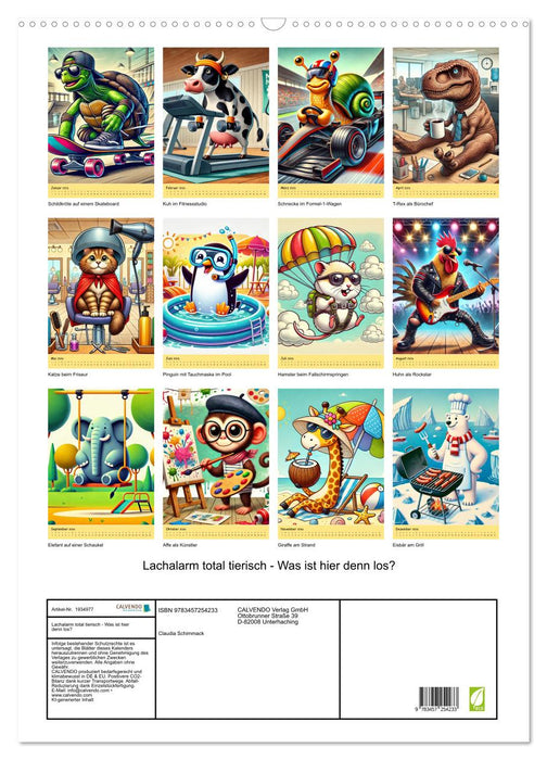 Lachalarm total tierisch - Was ist hier denn los? (CALVENDO Wandkalender 2026)
