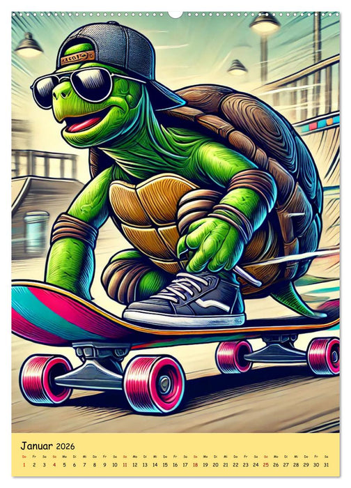 Lachalarm total tierisch - Was ist hier denn los? (CALVENDO Premium Wandkalender 2026)