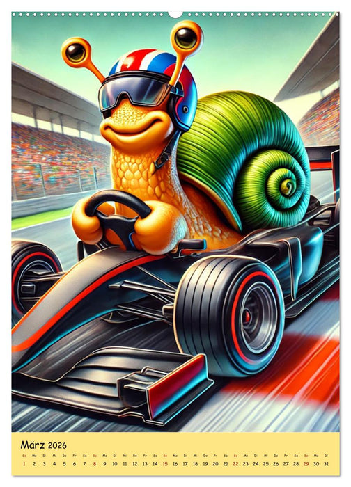 Lachalarm total tierisch - Was ist hier denn los? (CALVENDO Premium Wandkalender 2026)