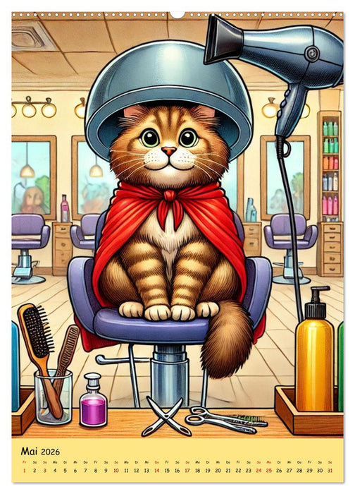 Lachalarm total tierisch - Was ist hier denn los? (CALVENDO Premium Wandkalender 2026)