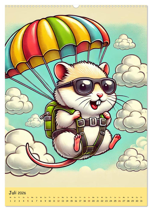 Lachalarm total tierisch - Was ist hier denn los? (CALVENDO Premium Wandkalender 2026)