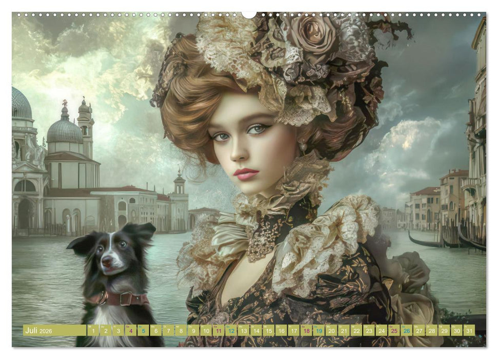 Venezianischer Stil - In dezenten Farbtönen (CALVENDO Premium Wandkalender 2026)