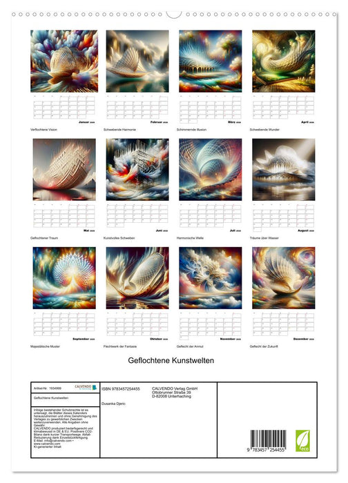Geflochtene Kunstwelten (CALVENDO Premium Wandkalender 2026)