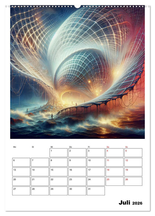 Geflochtene Kunstwelten (CALVENDO Premium Wandkalender 2026)