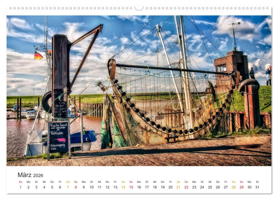 Dangast - Wellen, Wind und Hafenzauber (CALVENDO Wandkalender 2026)