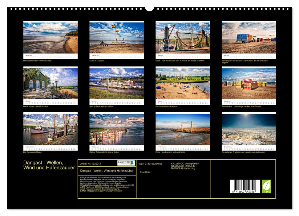 Dangast - Wellen, Wind und Hafenzauber (CALVENDO Premium Wandkalender 2026)