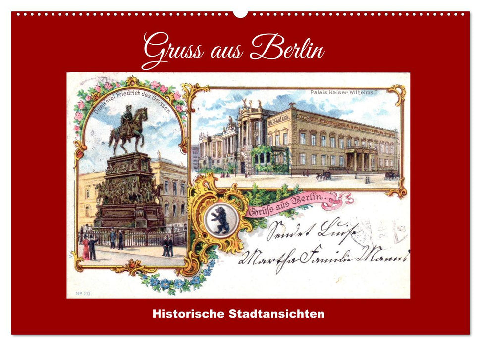 Gruss aus Berlin - Historische Stadtansichten (CALVENDO Wandkalender 2026)
