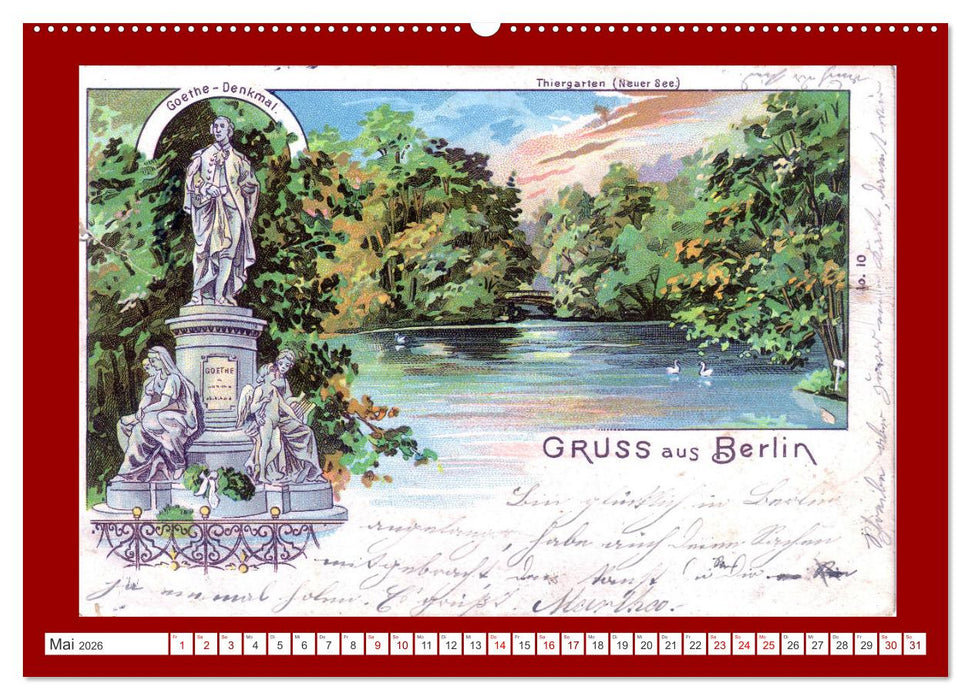 Gruss aus Berlin - Historische Stadtansichten (CALVENDO Premium Wandkalender 2026)