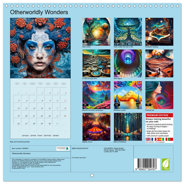 Otherworldly Wonders (CALVENDO Monthly Calendar 2026)