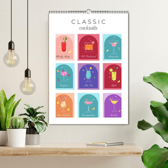 Classic Cocktails (CALVENDO Monthly Calendar 2026)