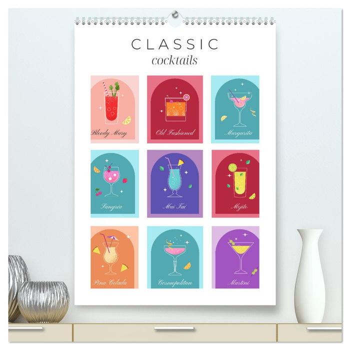 Classic Cocktails (CALVENDO Premium-Calendar 2026)