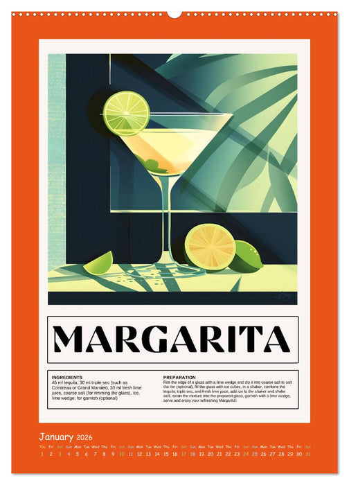 Classic Cocktails (CALVENDO Premium-Calendar 2026)