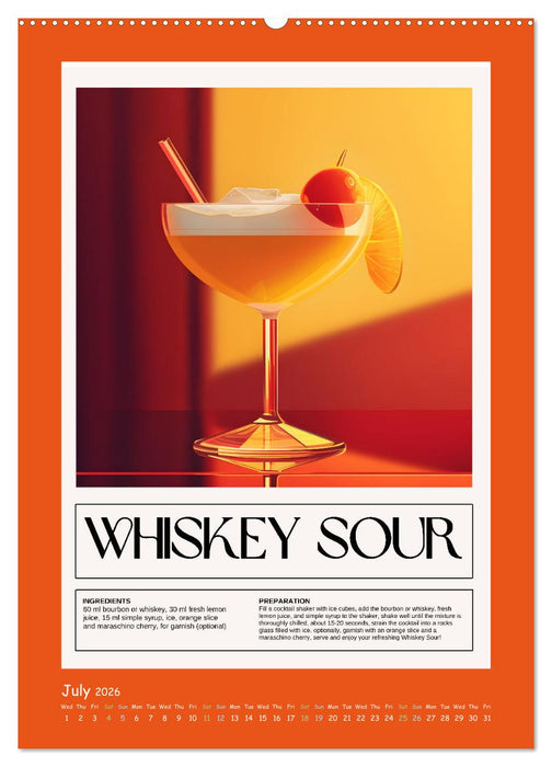 Classic Cocktails (CALVENDO Premium-Calendar 2026)