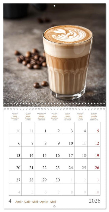 L'âme du café - Une passion au quotidien (CALVENDO Calendrier mensuel 2026)