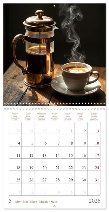 L'âme du café - Une passion au quotidien (CALVENDO Calendrier mensuel 2026)