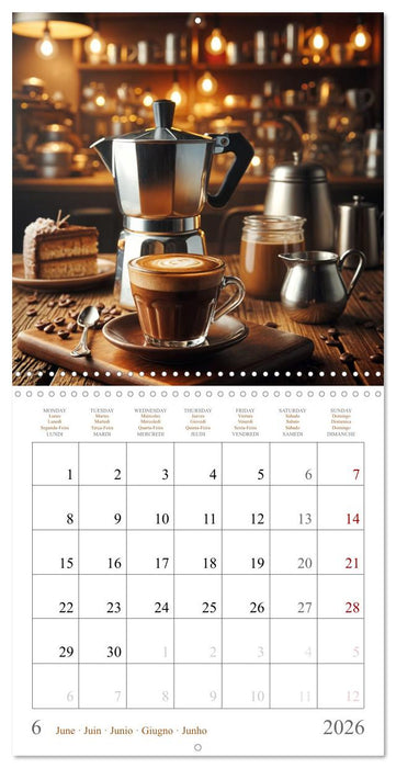 L'âme du café - Une passion au quotidien (CALVENDO Calendrier mensuel 2026)