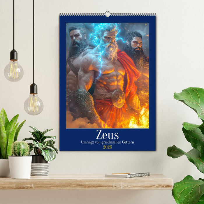 Zeus - Umringt von griechischen Göttern (CALVENDO Wandkalender 2026)