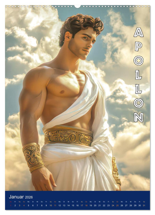 Zeus - Umringt von griechischen Göttern (CALVENDO Wandkalender 2026)