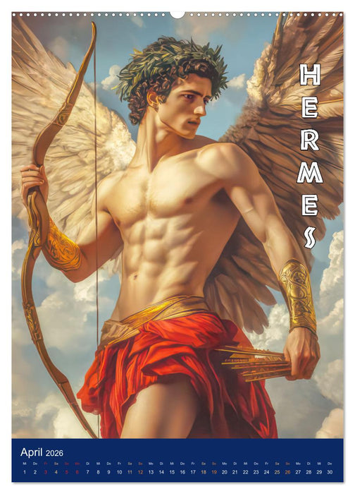 Zeus - Umringt von griechischen Göttern (CALVENDO Wandkalender 2026)